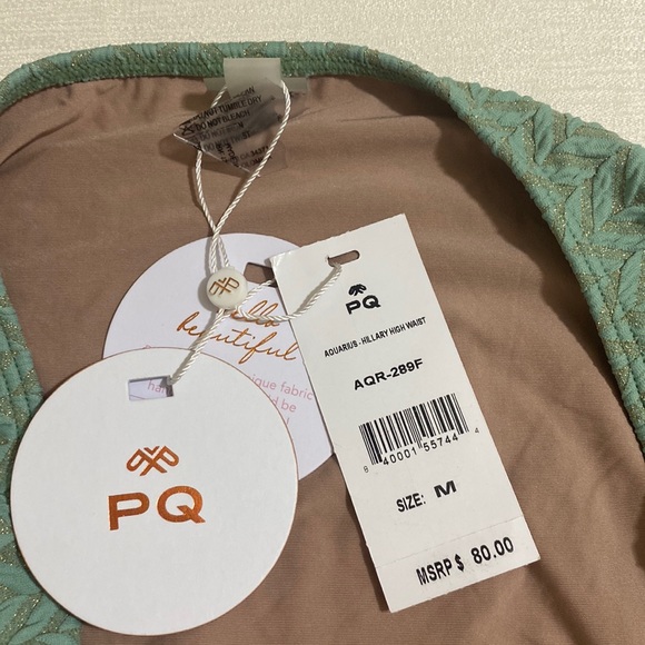 PILYQ Women's Aquarius Hillary High Waist Bikini Bottom - Picture 6 of 6